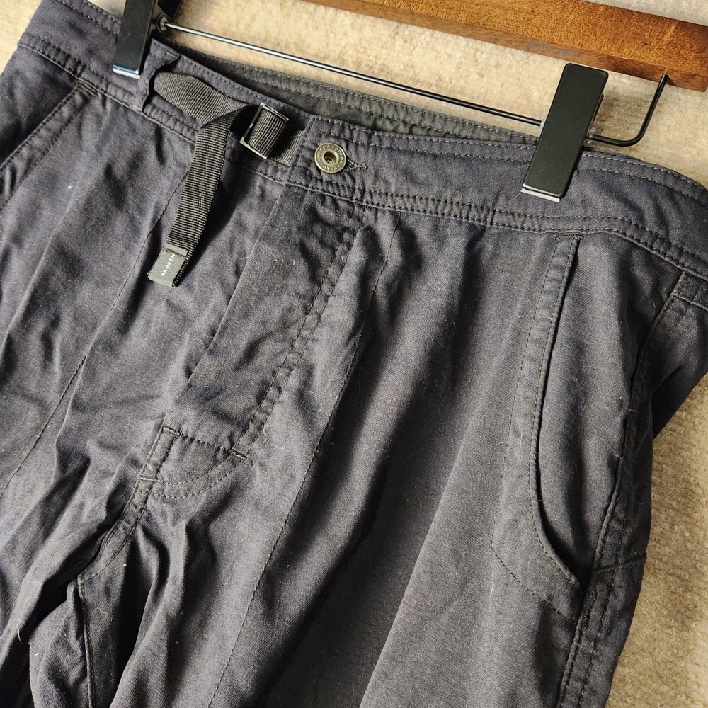 prAna Zion Hiking Pants Mens Medium Black Nylon Blend Cargo Outdoor Utility